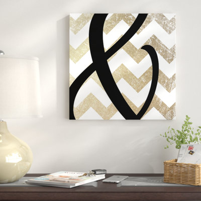 And And - Bold Chevron par 5by5collective - Impression sur toile tendue