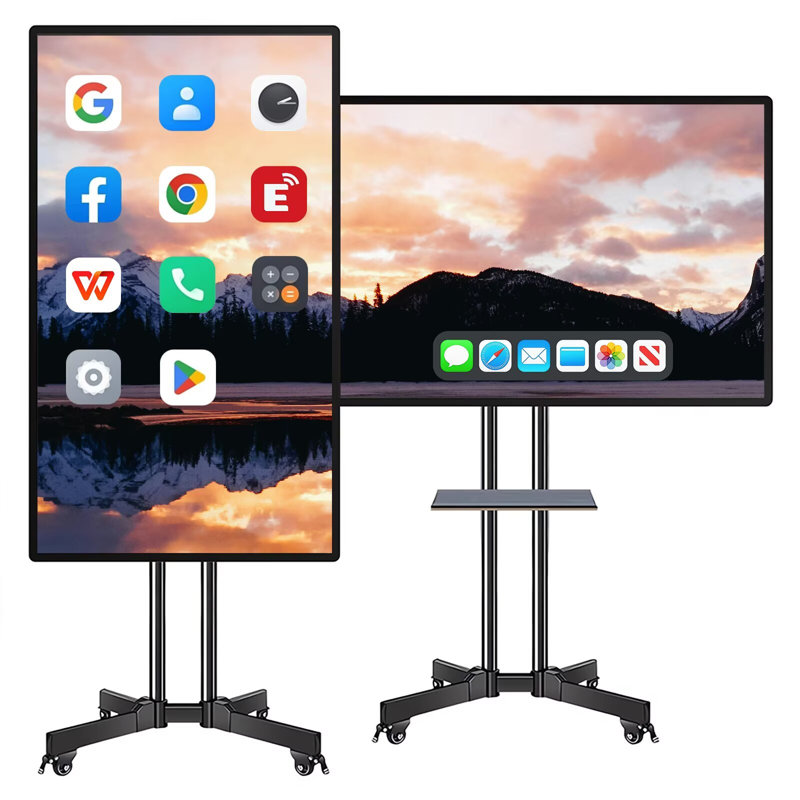 JYXCN Smart Board 49 pouces, efficacité accrue! Tableau blanc interactif tout-en-un avec double système et ordinateur à écran tactile avec partage de nuage pour l'éducation et le bureau? (Comprend un support mural)