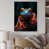 White Floater Framed