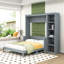 Lit escamotable mural Ell Elletsville avec tablettes-932556011-882040527-959947144