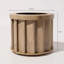 Pot à fleurs brun rond Strata pour patio-816727670-816727674