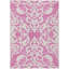 Tapis rose en polyester tissé à la machine intérieur / extérieur Chayden-98168859
