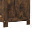 Boîte de rangement rustique en bois brun, coffre de rangement de 29,9 po avec charnières de sécurité-1613977015