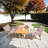 Birkir Square Aluminum Outdoor Folding Picnic Table