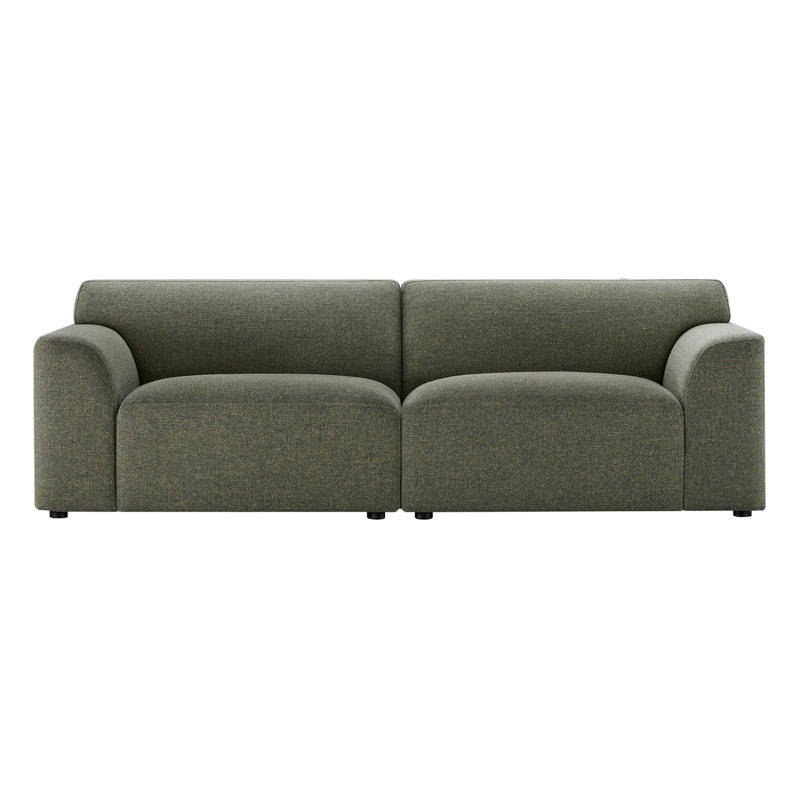 Morell 2-Piece 93" Upholstered Modular Sofa, Nathan Hemp Tweed