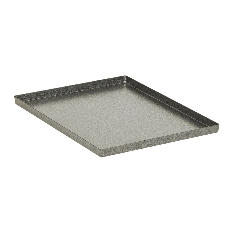 24-Inch Gray Metal Dog Crate Replacement Pan