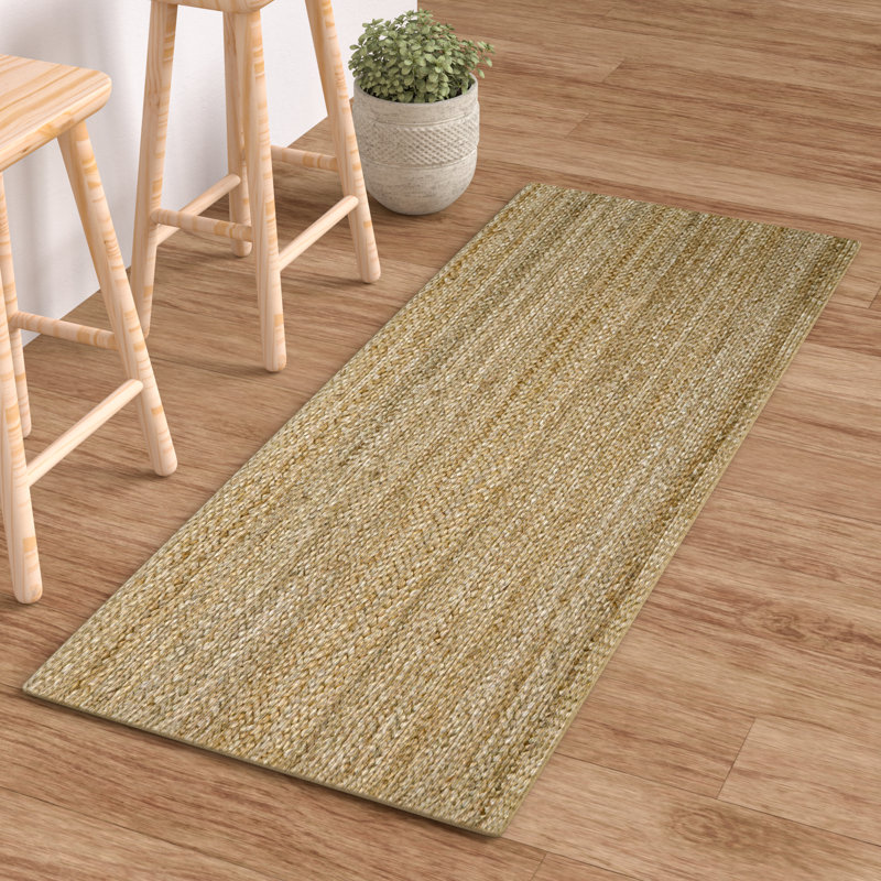 Kayleigh Hand Braided Area Rug, Tapis de couloir 2 pi 4 po x 6 pi