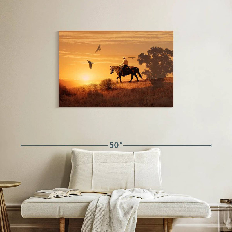 Cowboy solitaire Lelar, H 24 po x l 36 po