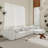 Kay Crumley 4-Piece Upholstered Modern Linen Fabric Sectional Sofa With Ottoman-1495371475-1489007417