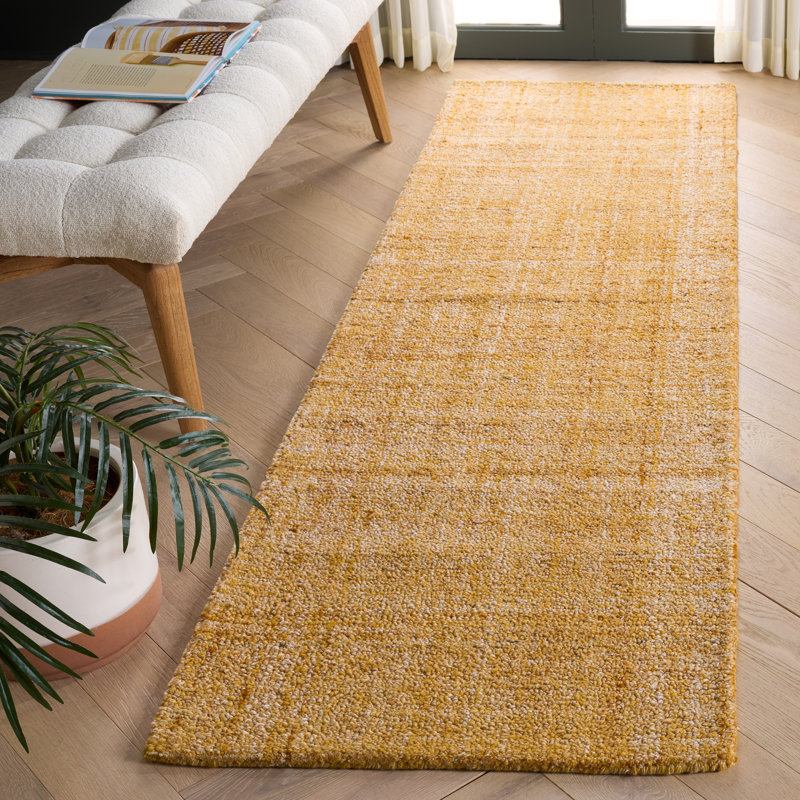 Abstract Hand Tufted Performance Solid Color Indoor Rug, Runner 2'3" x 8'