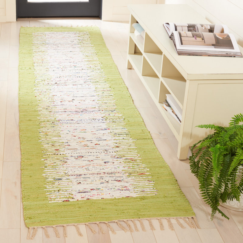 Parikh Hand Woven Cotton Abstract Rug, Runner 2'3" x 9'