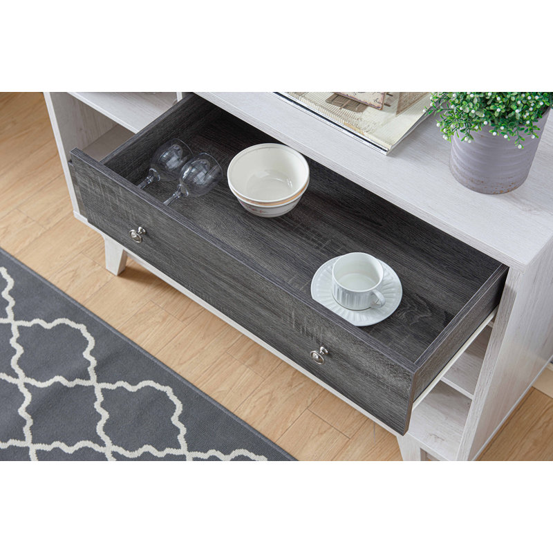 Otto 47.25 " W Server, Distressed Gray/Oak