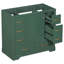 Meuble-lavabo 36 po sans lavabo, base d'armoire seulement, six tiroirs, diviseur de tiroir multifonctionnel, une armoire, tablette réglable-1827497979