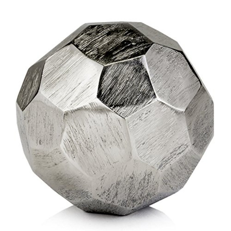 Sphère argentée Gallatin Facetado