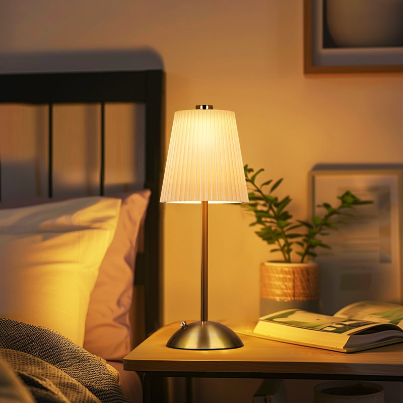 Dimmable Table Lamp Cordless Rechargeable Touch Control LED Desk Lamp for Bedroom Dining Table Counter