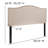 Fitzsimmons Arched Upholstered Headboard with Accent Nail Trim-377993630-377993603
