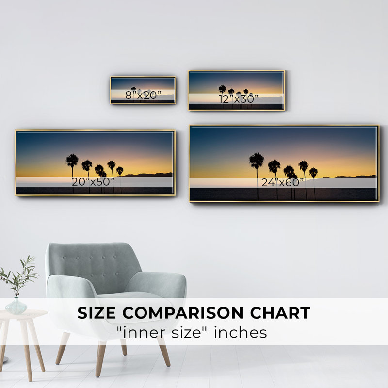 Dusk in Cali- Framed Canvas