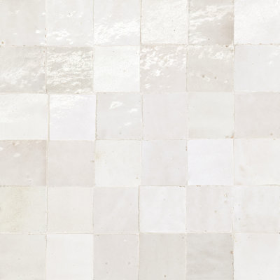 Zagora 2" x 2" Glossy Zellige Mosaic Tile