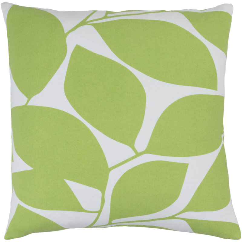 Housse de coussin 100% coton Somerset, H 22" x l 22" x P 0,25", Citron / ivoire