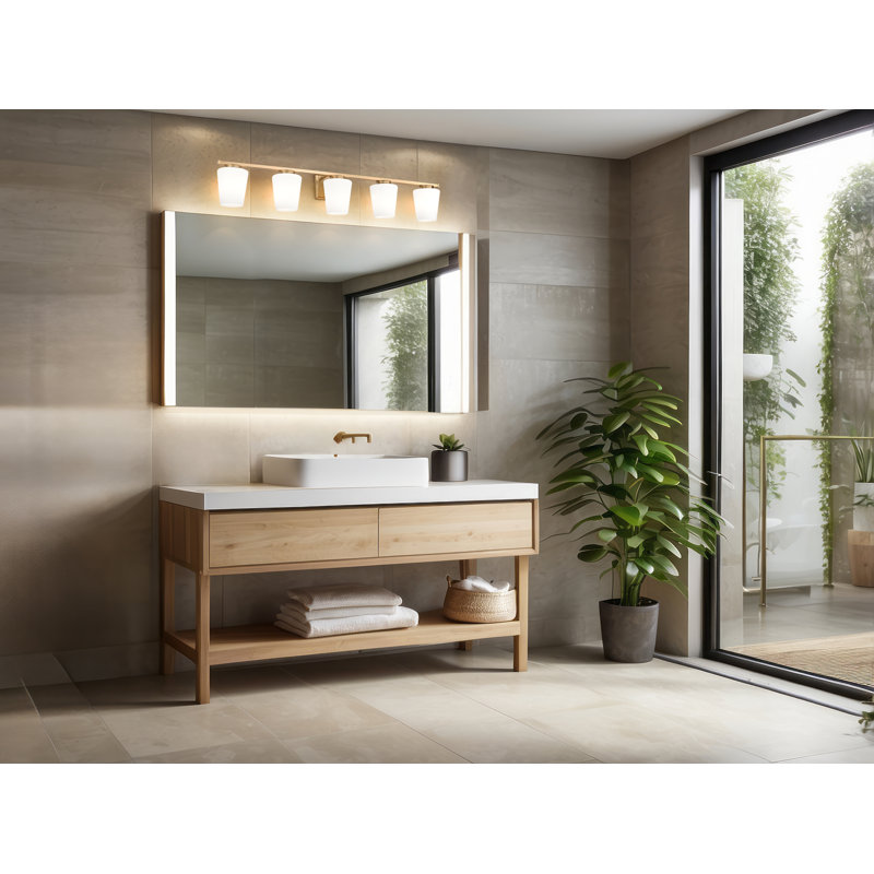 Éclairage pour meuble-lavabo, H 8 po x l 42 po x P 6,5 po