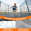 Trampoline 10 pi avec filet de sécurité, trampoline d'extérieur avec tapis de saut robuste et rembourrage pour enfants et adultes