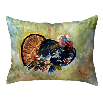 Outdoor Reversible Throw Pillow
