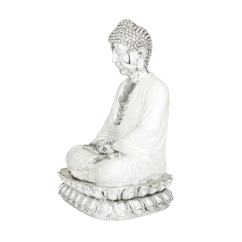 Ekstrom Religious & Spiritual Figurines & Sculptures, White, 16" H x 12.1" W x 9.15" D