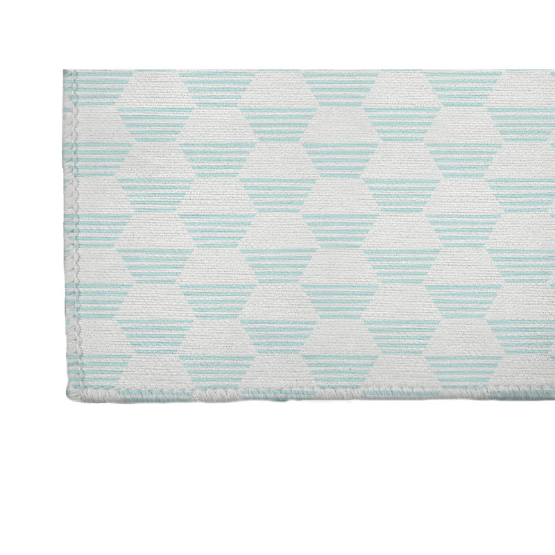 Hexaline Kids Play Mat, Light Blue/Blue, Rectangle 2' x 3'