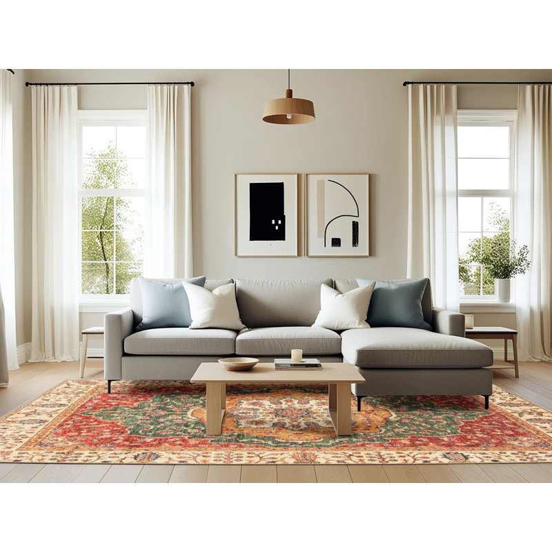 Tapis abstrait moderne 3383, Rectangle 6 pi x 9 pi