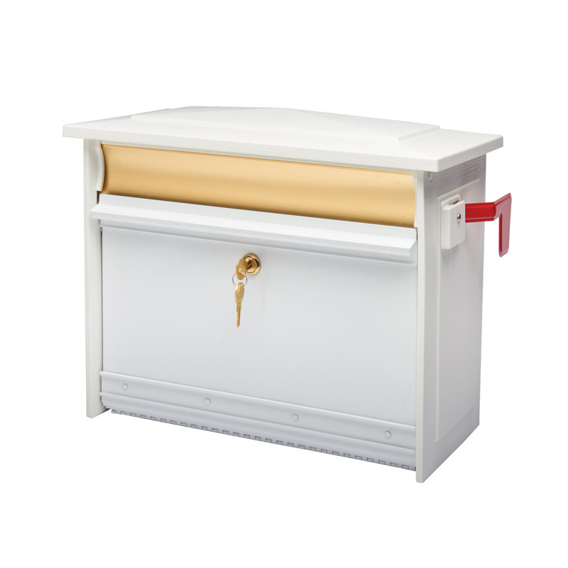 Boîte aux lettres murale verrouillable Mailsafe, Blanc
