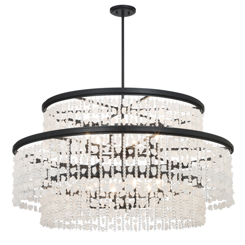 Minka Lavery Shimmering Elegance - 12 Light Chandelier In Sand Coal Finish