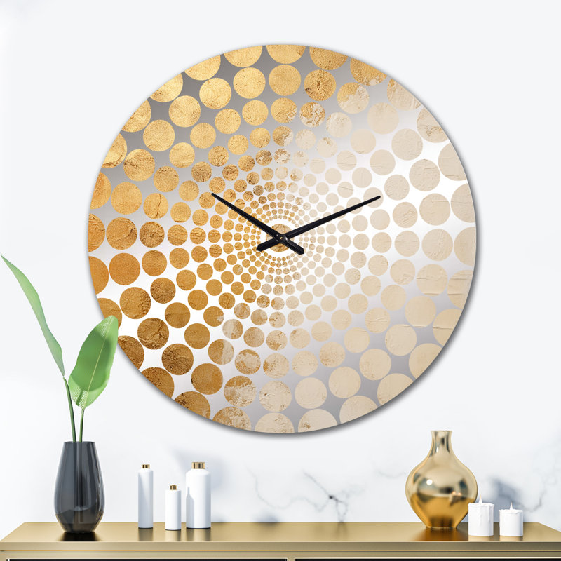 Abstract Split - Abstract Shapes Wall Clock, Large