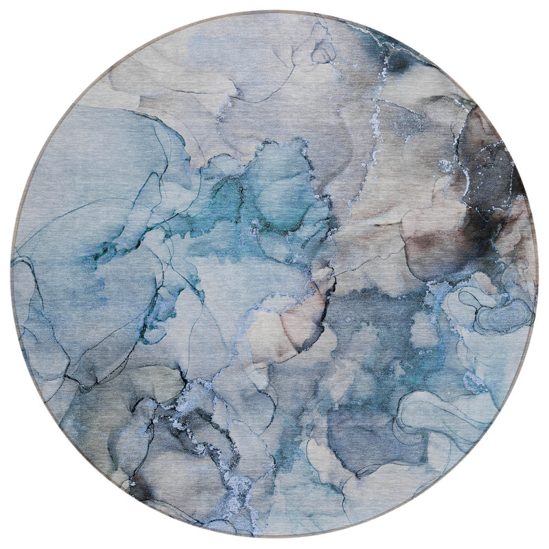 Tapis d'intérieur rond 8 po