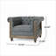 Fauteuil club d'appoint rembourré | Fauteuil simple pour adultes, fauteuil polyvalent pour la chambre à coucher du salon