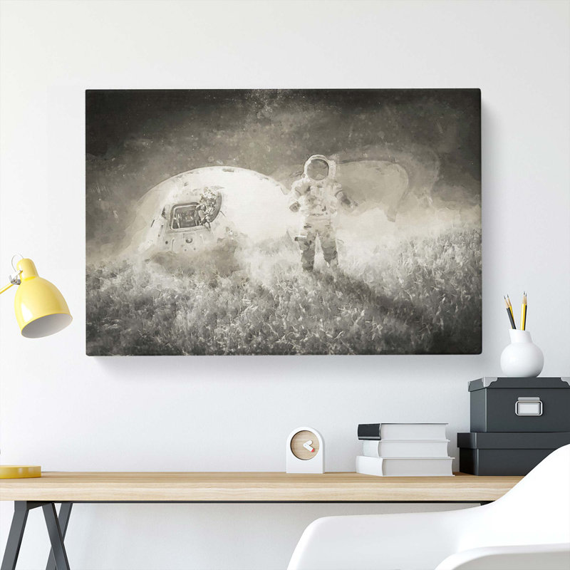 Space Travel In Abstract - Wrapped Canvas, 35cm H x 50cm W x 3cm D