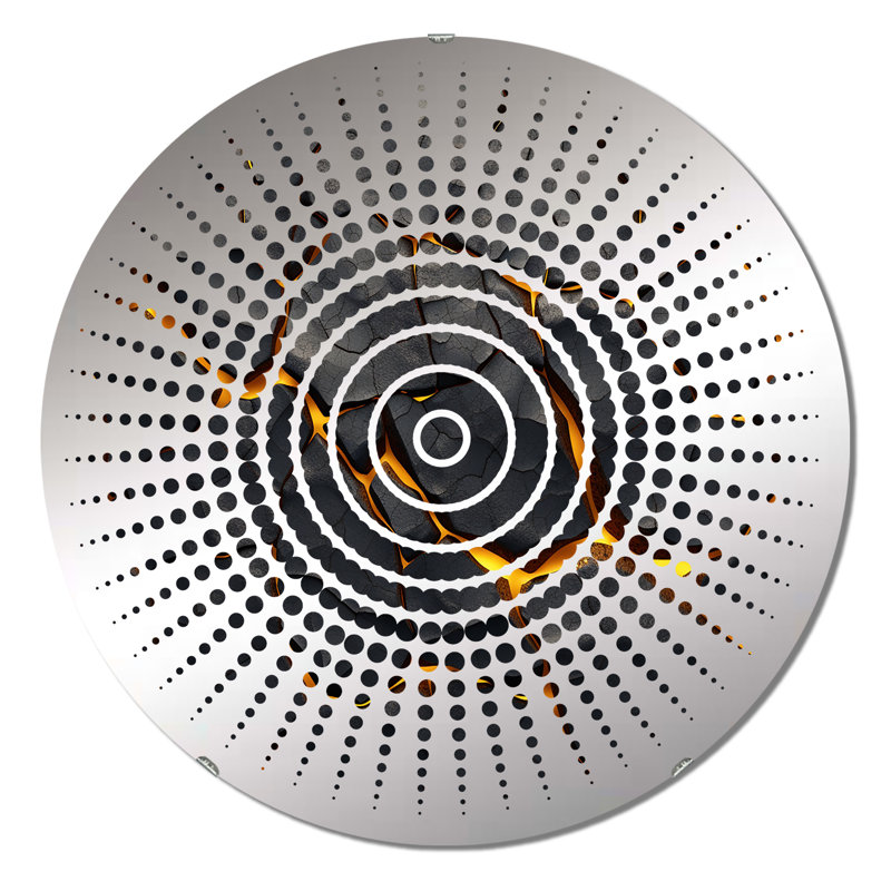 Lemnos - Miroir mural Sun Circles, 23,6 po x 23,6 po