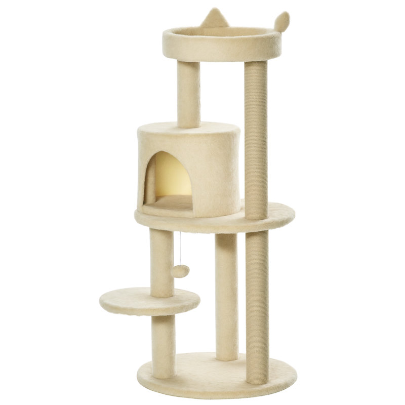 Grady 264.16cm H Cat Tree, Beige