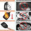 Ensemble d'ustensiles de cuisine en silicone, ensemble d'ustensiles de cuisine en acier inoxydable, résistant à la chaleur antiadhésif, noir