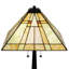 Lampe de table Springfield 25 po noir mat style Tiffany