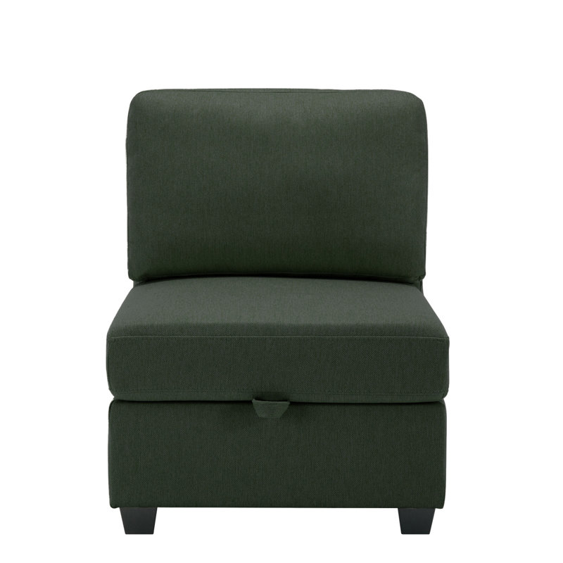 Modern Sofapalmilla Armless Sofa -, Green
