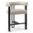 24" Upholstered Tweed Arm Counter Stool-1987020183