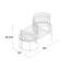 Banc tête-à-tête en fer Yelverton-57855199