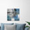 « blue buddha »-reproduction d’art sur toile tendue