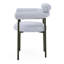 Chaise de salle à manger rembourrée avec pieds en métal (ensemble de 2)-86390179-86390177