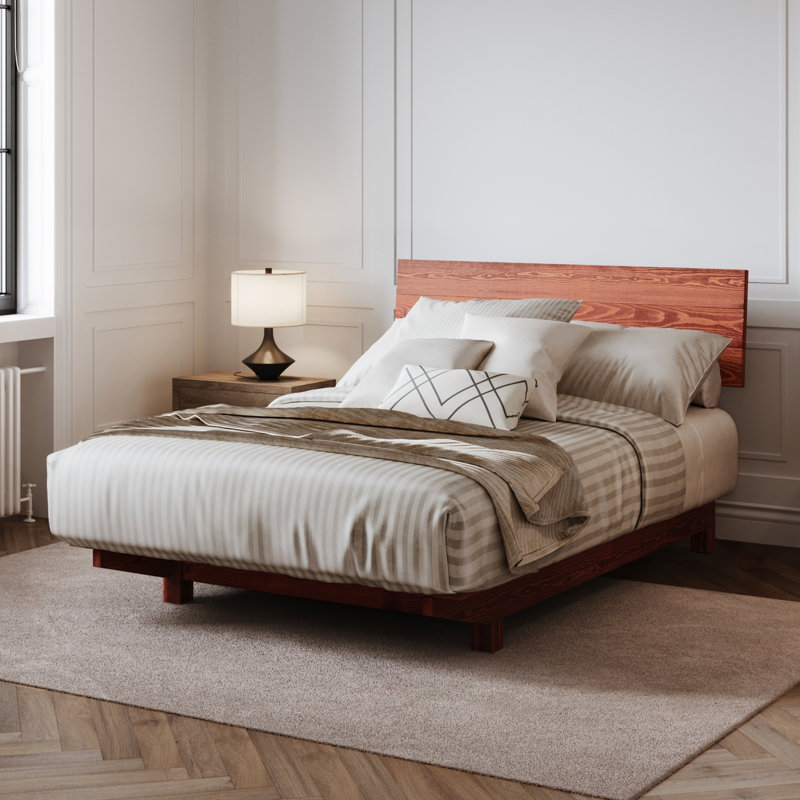 Ellyson Bed Frame, 85" x 85", Red Wood