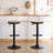 Jaina 15.2" W Solid Wood Swivel Adjustable Height Bar Stool -731064503-731064501