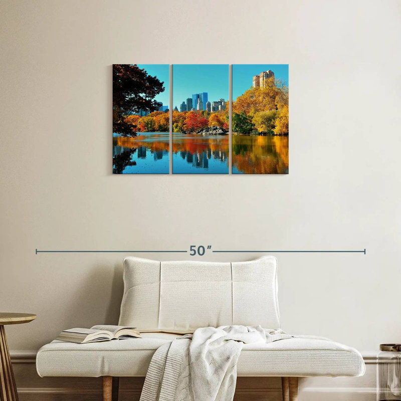 Rorry Central Park In Fall, 20" H x 33" W