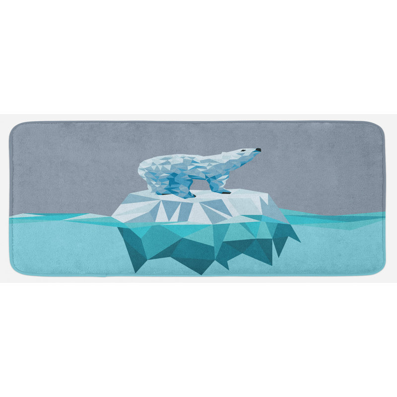 Tapis de cuisine ours polaire