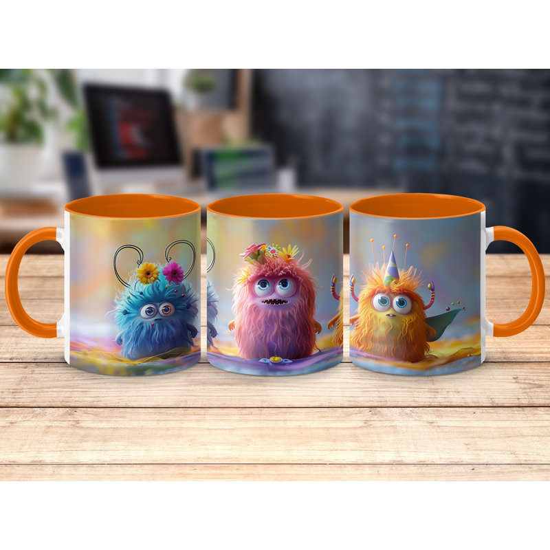Ceramic Coffee Mug, Orange