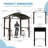 8X5 FT Arc Roof, Grill Canopy For Outdoor Grill W/Double Galvanized Steel Roof And 2 Side Shelves, Bbq Gazebo Grill Tent-123307948